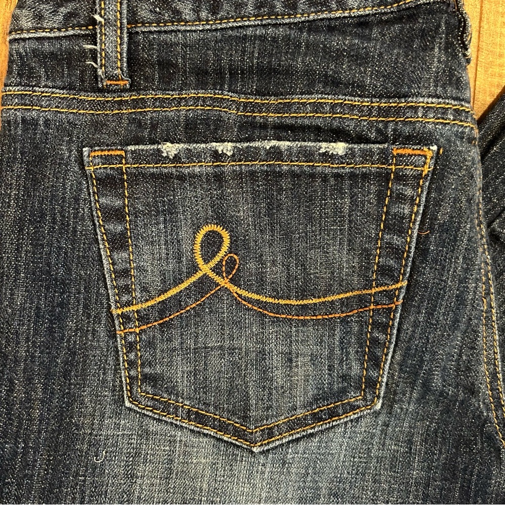 💐 LOFT Dark Wash Wide Leg Cropped Jeans - Picture 4 of 9